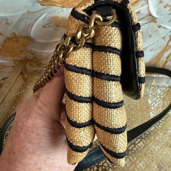 Tory burch Kira straw chain wallet - Picture 4 of 10